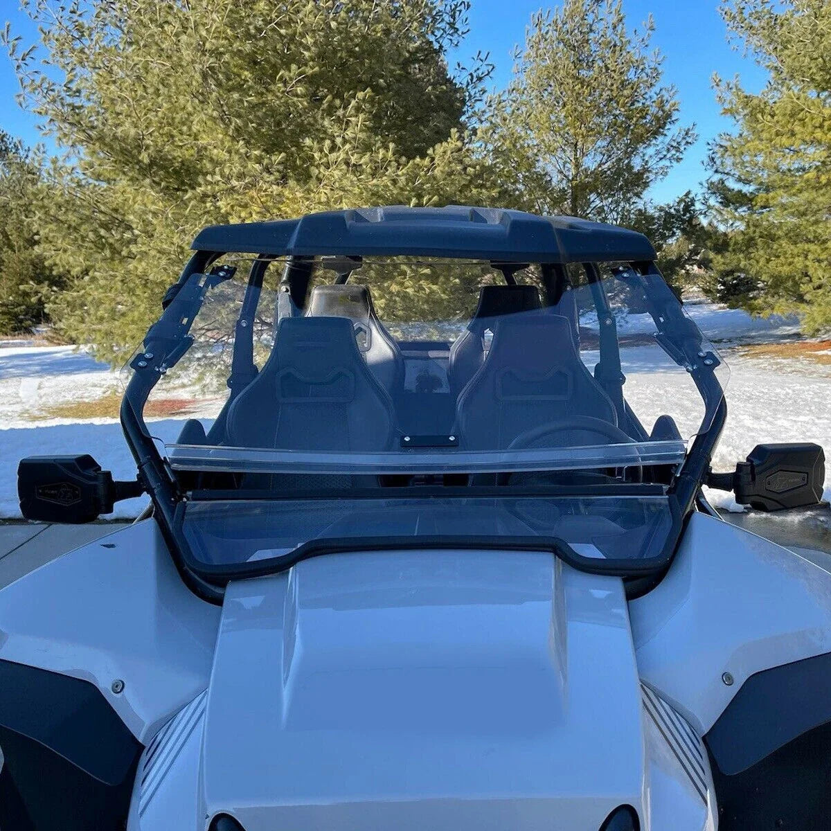 2-in-1 Flip Windshield for Wildcat 4 1000 (2013–2018) - Scratch Resistant
