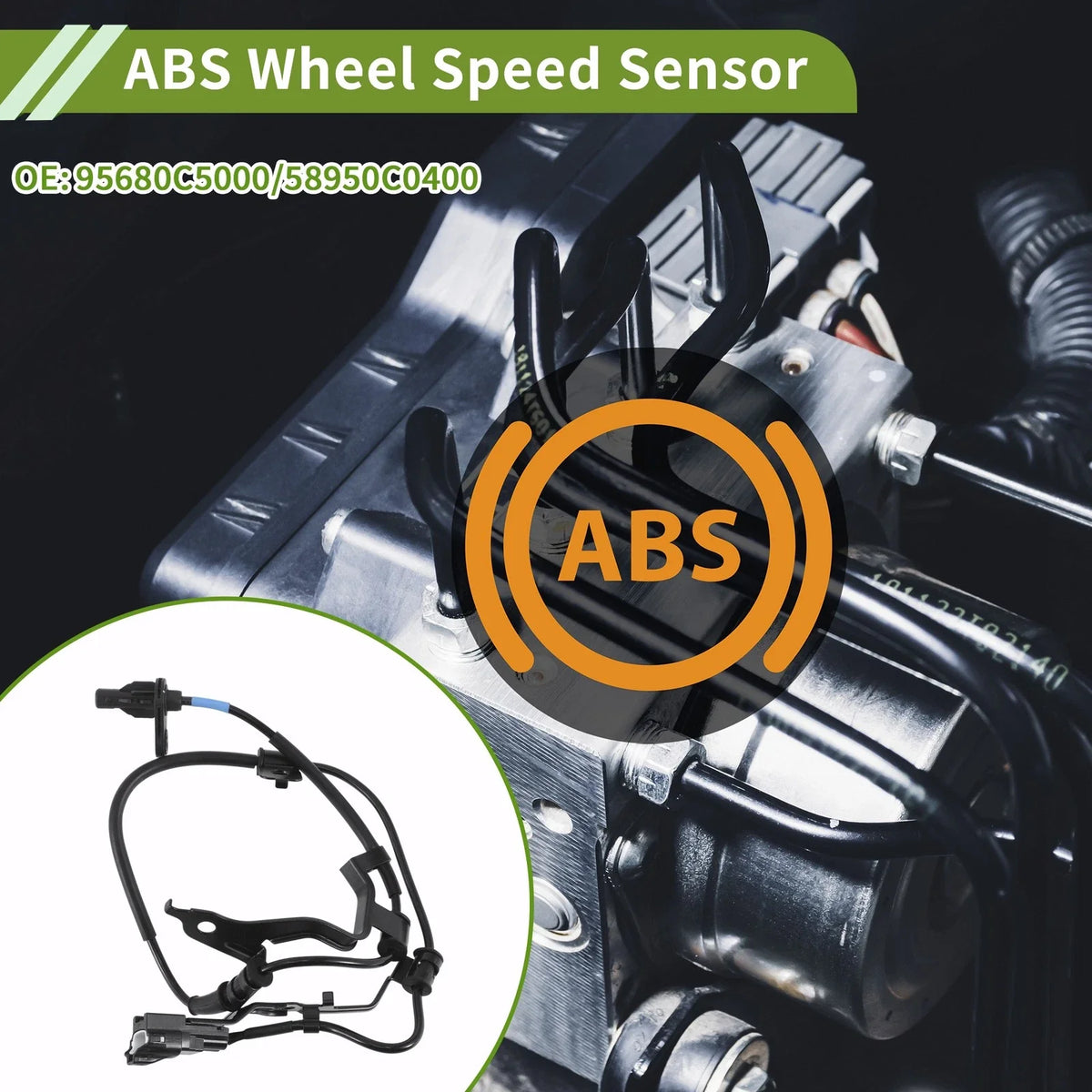 ABS Wheel Speed Sensor for Kia Sorento (2003–2009) No. 95680C5000, 58950C0400