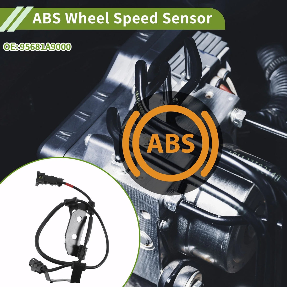 ABS Wheel Speed Sensor No. 95681A9000 for Kia Sedona (2015–2019)