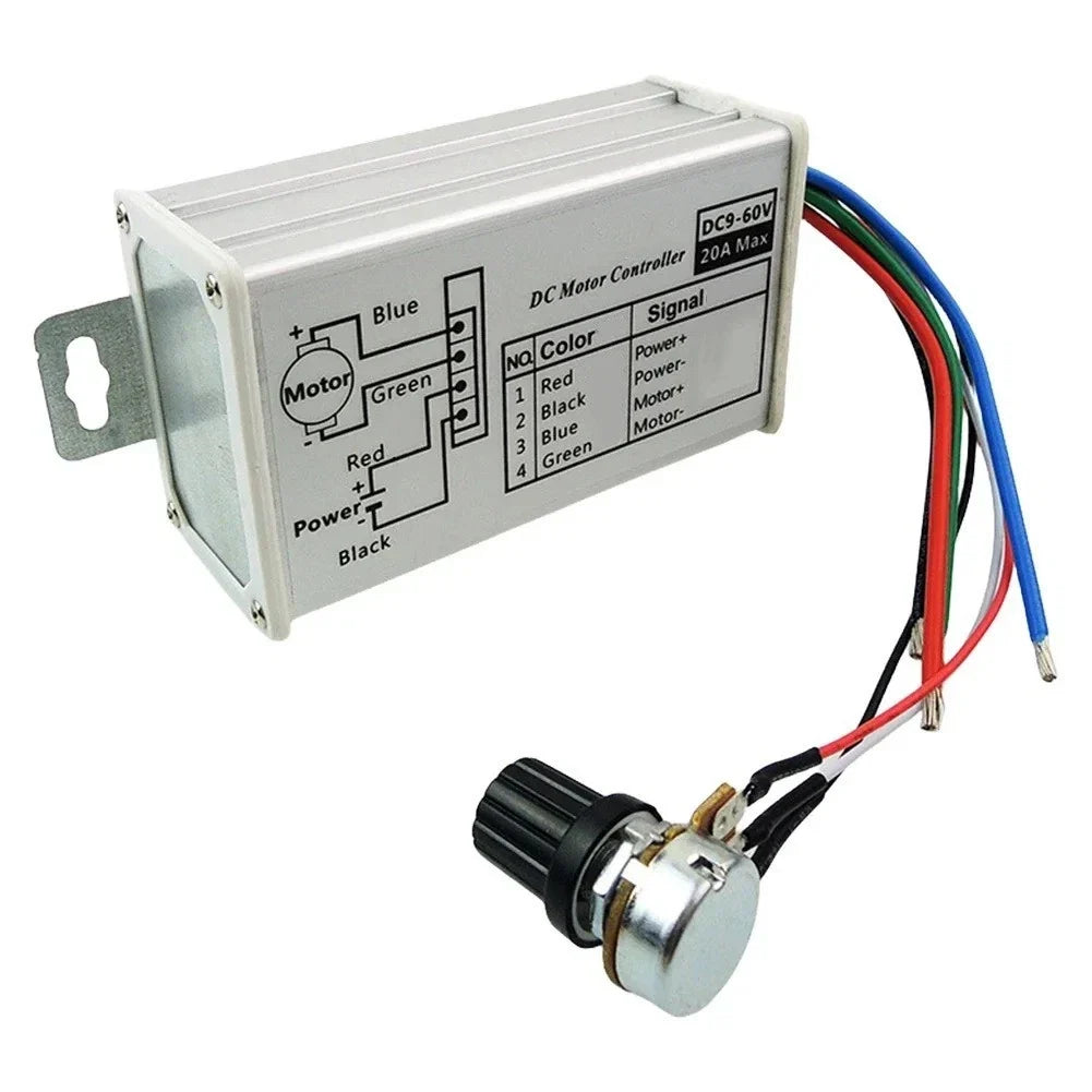 20A DC Motor Speed Controller for PWM Technology (9V–60V)