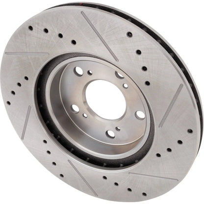 Brake Pad & Disc Kit for Acura RL (2005-2012) - Cross-drilled Slotted
