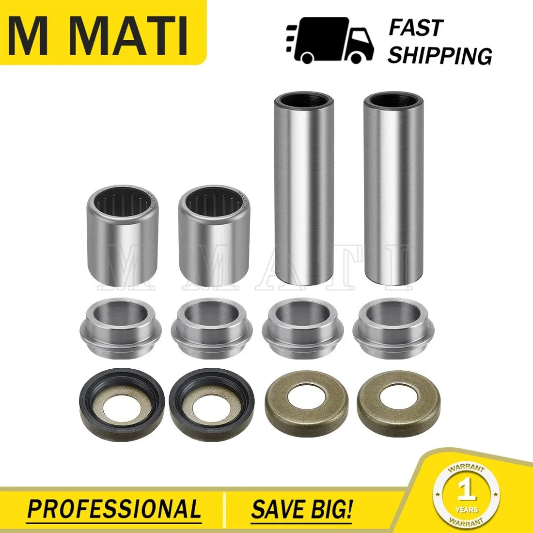 Bearing Collar Bushing Kit for Honda ATC250R (1985-1986), TRX250R (1986-1987)