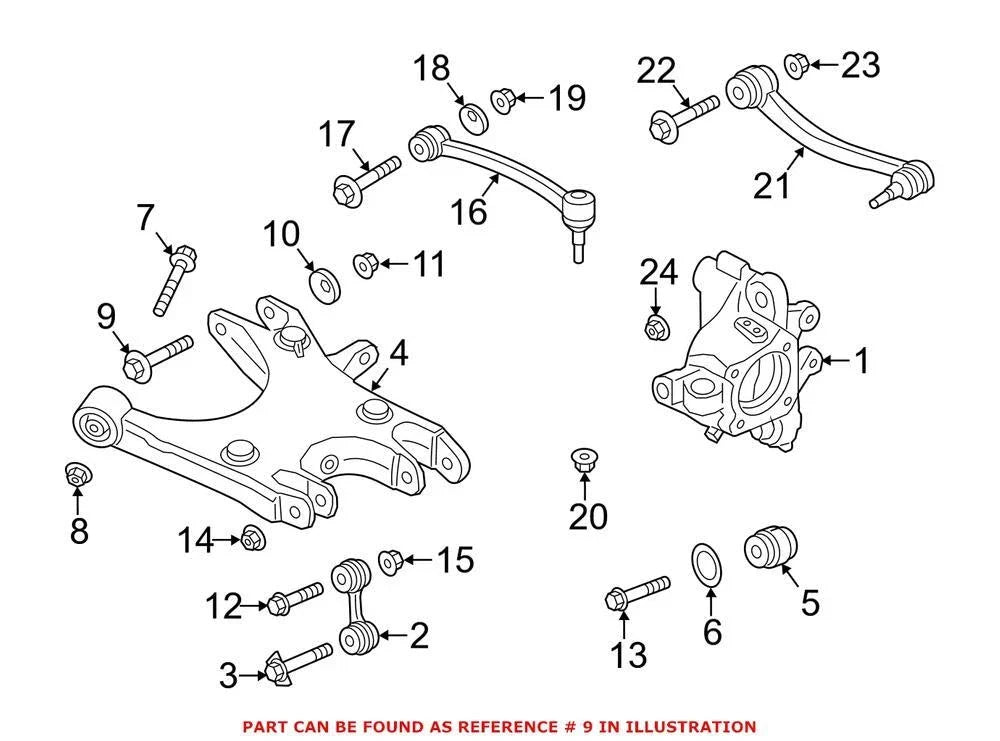 Rear Alignment Camber Adjusting Eccentric for BMW (33302283616)