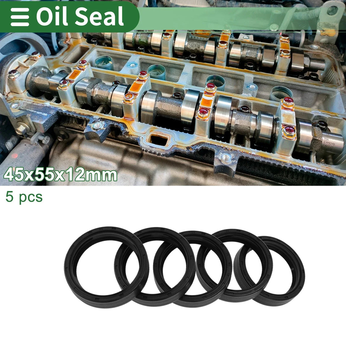 Oil Seal for Rotary Shaft (45x55x12mm)