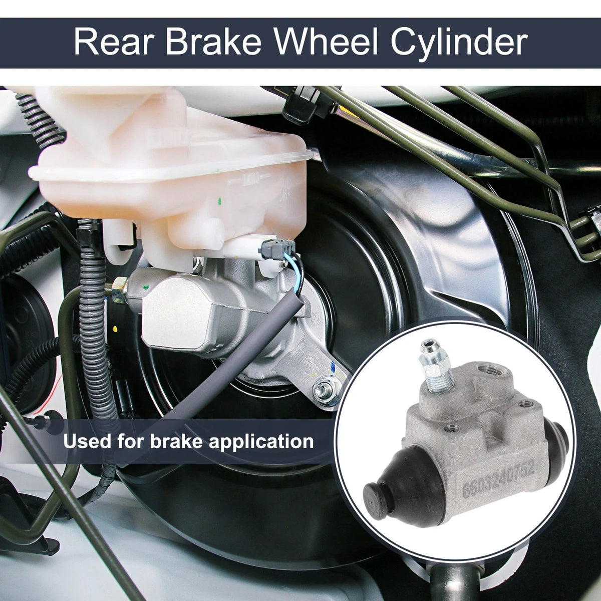 Rear Brake Wheel Cylinder No. 583302D020 for Hyundai Accent (2000–2002)