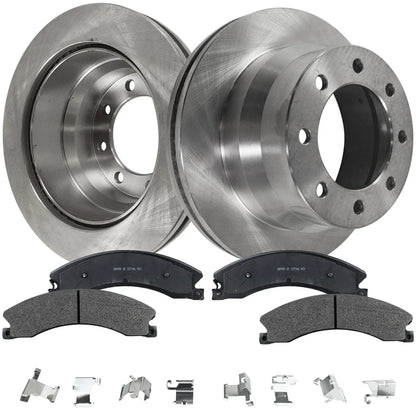 Disc Brake Rotor and Pad Kit for Chevrolet Express 3500 (2009–2017)