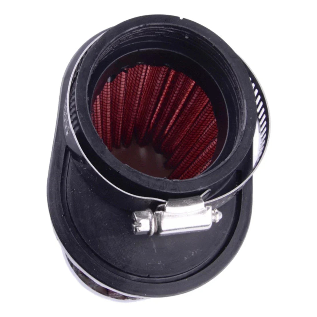Air Filter Cone 51mm Red for Car & Motorcycle - Fits Various Models