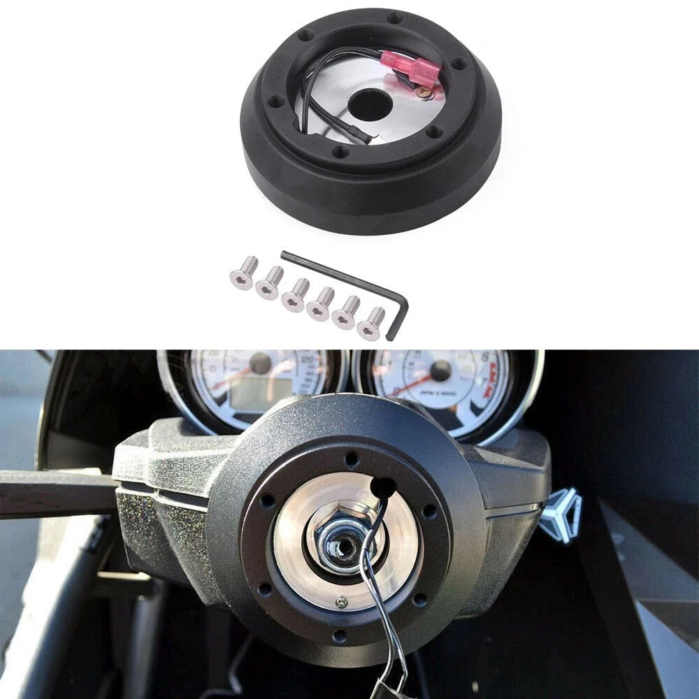 Blue Quick Release Steering Wheel + 160H Hub Adapter for Miata 2000-2005