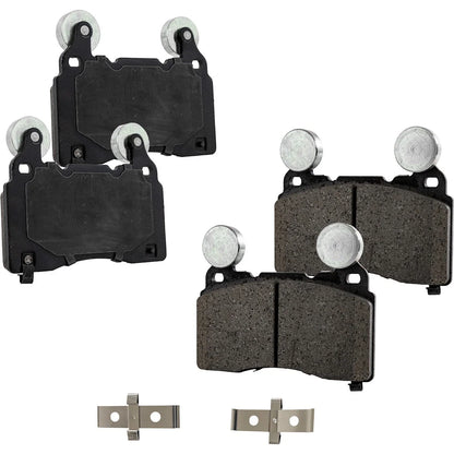 Complete Set of 4 Brake Pads for 2012-2015 Chevrolet Camaro