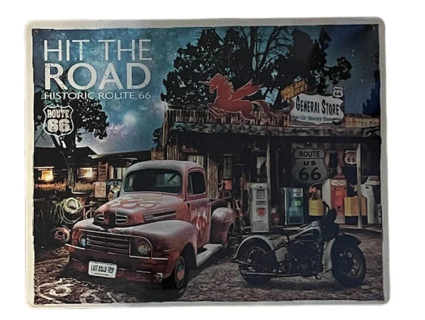 15" x 12" Route 66 Metal Sign for Classic Truck