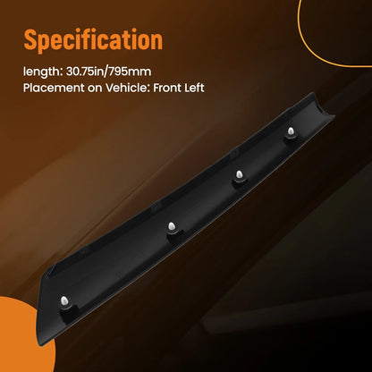 Windshield A-Pillar Molding Left Hand Black for Ford Flex 2009-2019