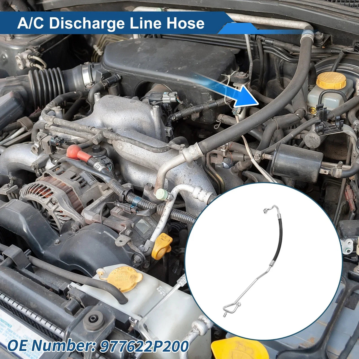A/C Refrigerant Liquid Hose for Kia Sorento (2011–2015) No. 977622P200