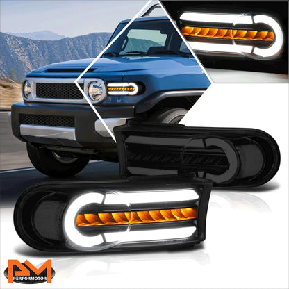 3D LED DRL with Sequential Signal Lamp for 2007-2014 FJ Cruiser