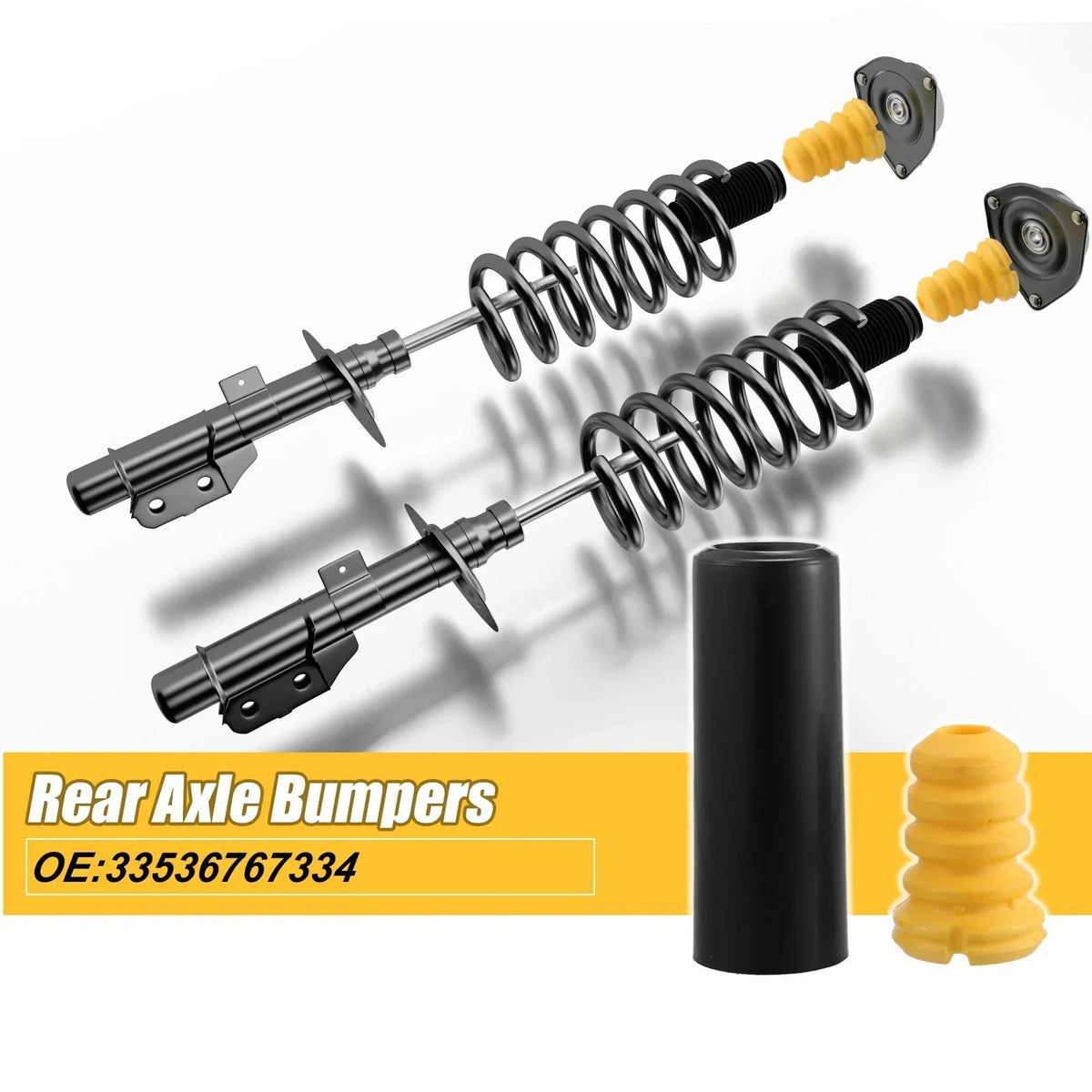 Rear Axle Jounce Bumper Set for BMW 128i 2007-2013