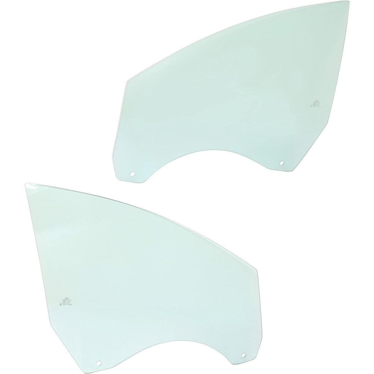 Set of 2 Front Door Glasses for Ford