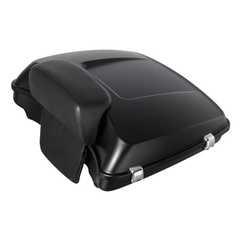 Matte Black Razor Trunk Backrest Rack for Harley Touring Road Glide (1997–2008)