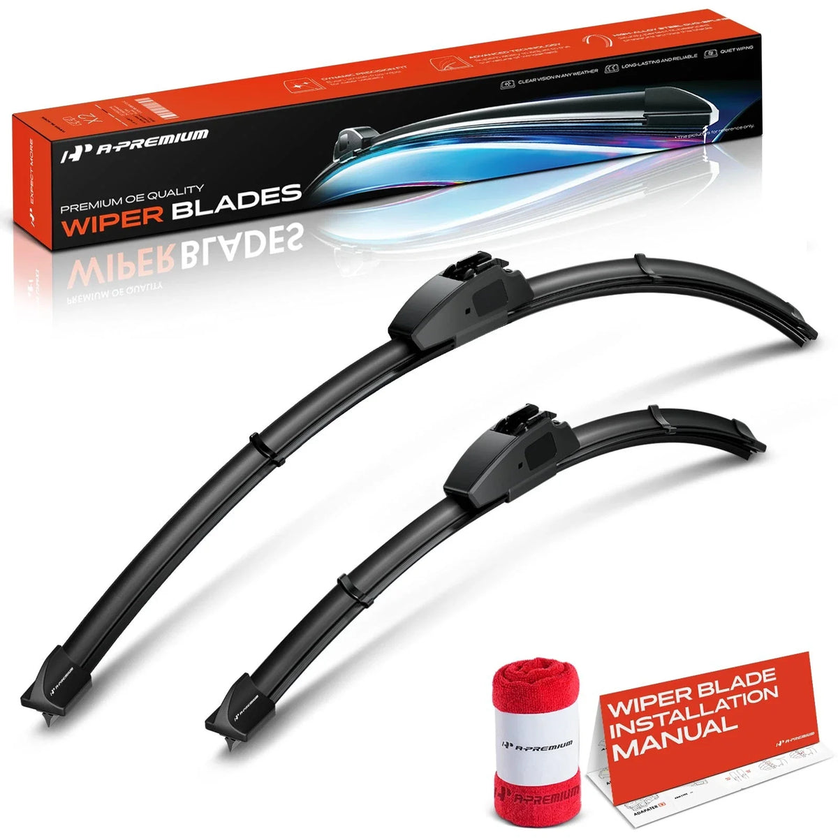 2X Windshield Wiper Blades for Honda Fit (2009–2020)