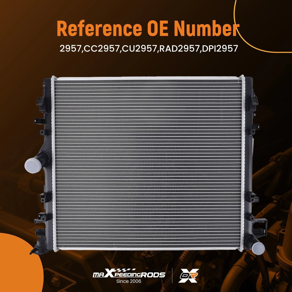 Engine Radiator Assembly 3.6L/3.8L for Jeep Wrangler (2007-2018)