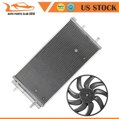 AC Condenser with Cooling Fan Assembly for Q5 Audi 2009-2017