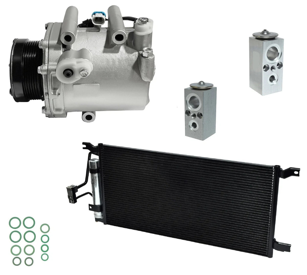 A C Compressor Kit With Condenser for Oldsmobile Silhouette 3.4L (2003–2005)