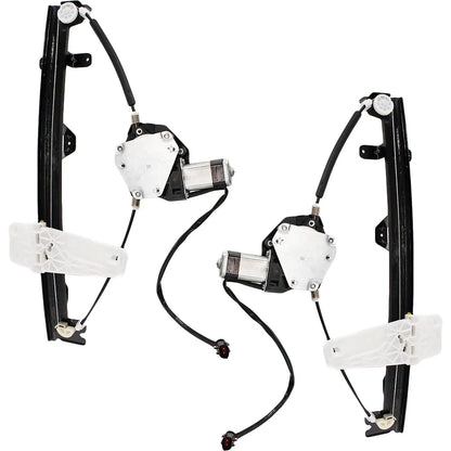 Power Window Regulators with Motor Front Pair Set of 2 for Jeep Grand Cherokee (1999–2000)