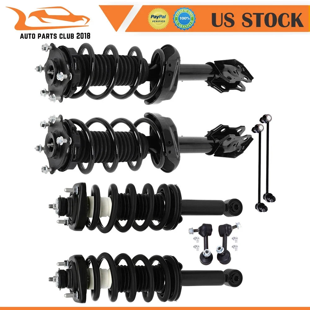 Set of 4 Struts for Honda CR-V (2012–2014) with Coil Spring Suspension