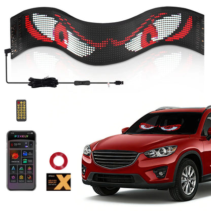 24" Devil Eyes Truck Windshield Light (Soft Screen, Remote Control)