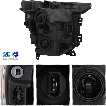 Halogen Headlight Driver Side for Ford F150 2021-2023