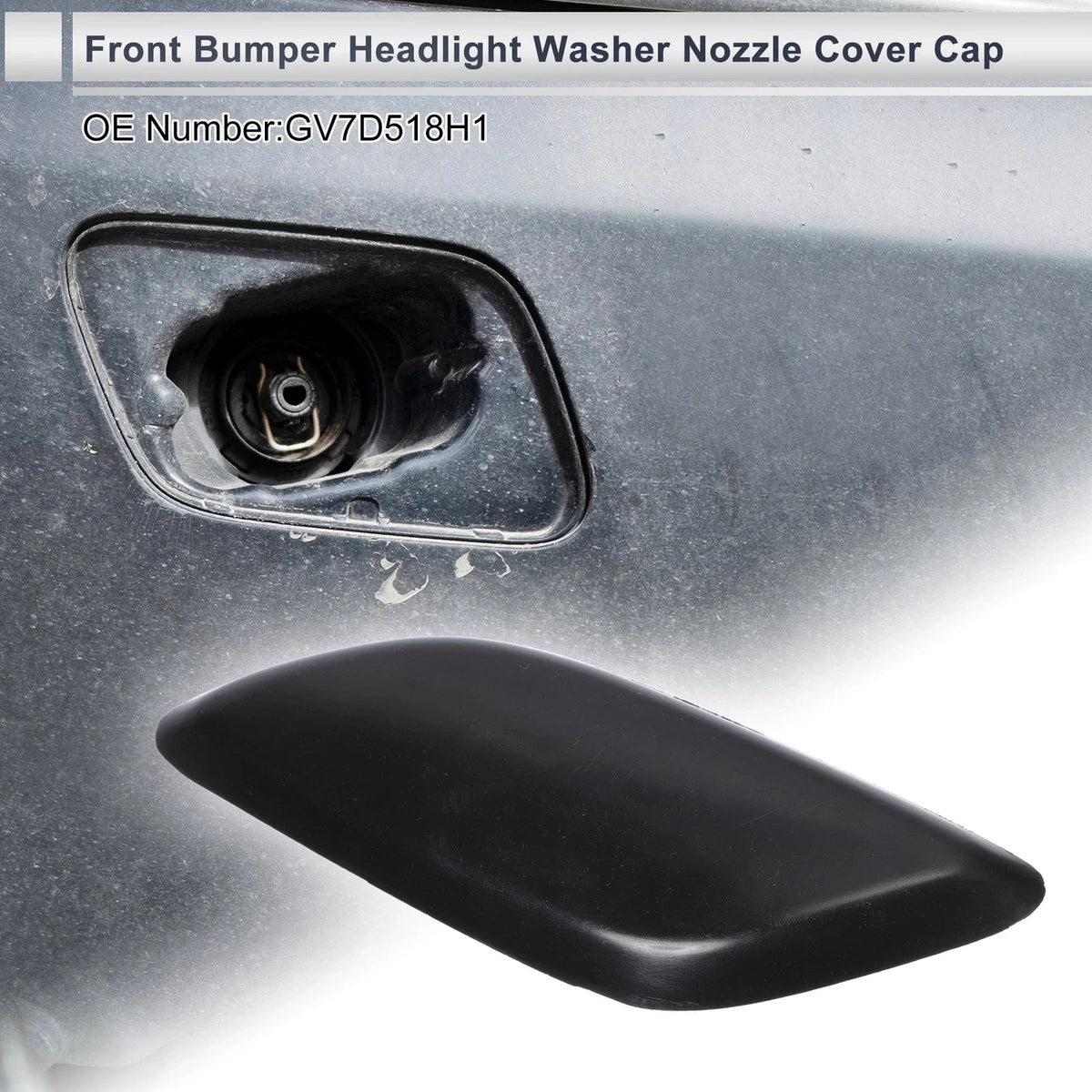 Front Left Bumper Headlight Washer Nozzle Cover Cap for Mazda 6 (2008–2012)