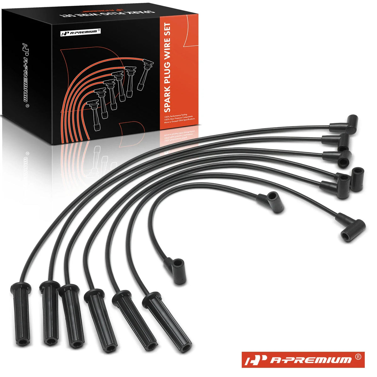 7x Spark Plug Wire Set for Chevy Camaro Jeep Cherokee (1982–2002)