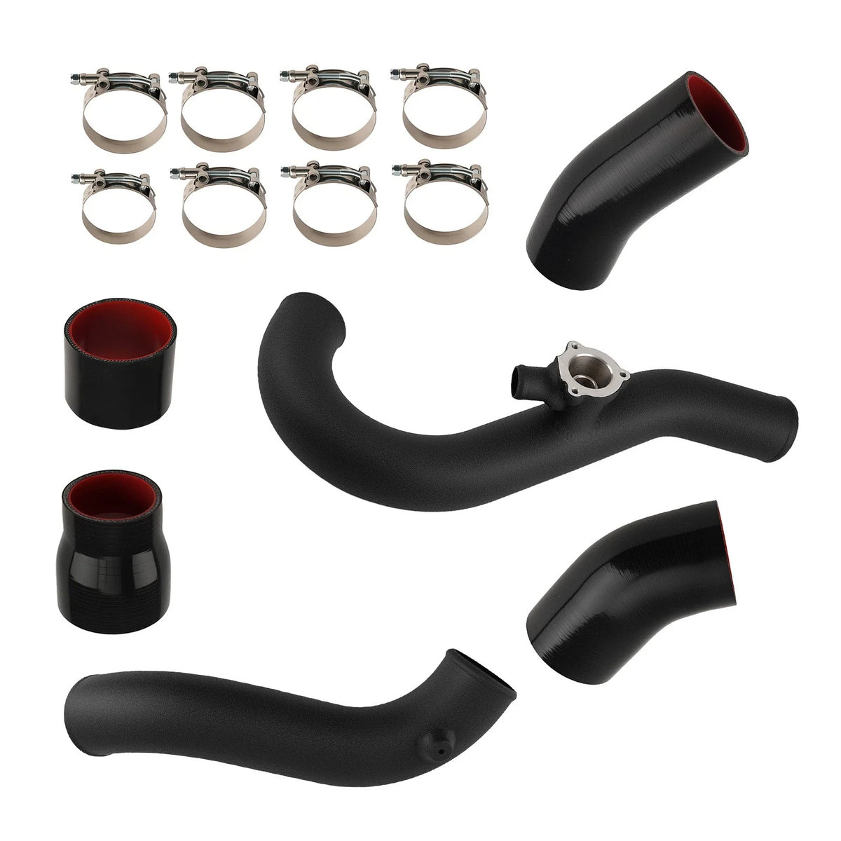Turbo Intercooler Pipe for Ford Mustang Coupe 2015–2023 Black Aluminum