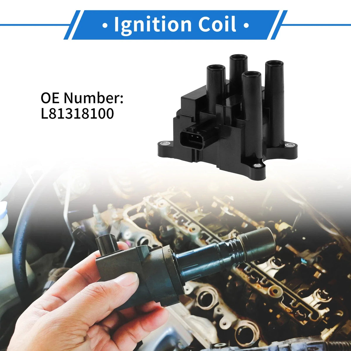 Ignition Coil Pack No.L81318100 for Mazda 6 MPV II (2002–2008)