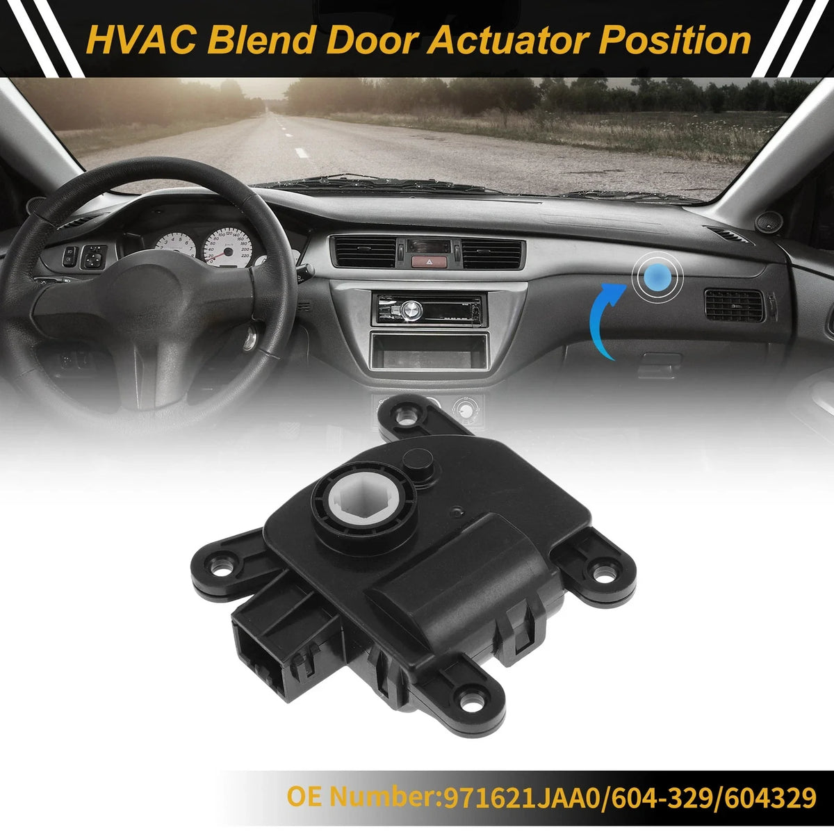 HVAC Heater Blend Door Actuator for Hyundai Veloster (2012–2017) No. 971621JAA0