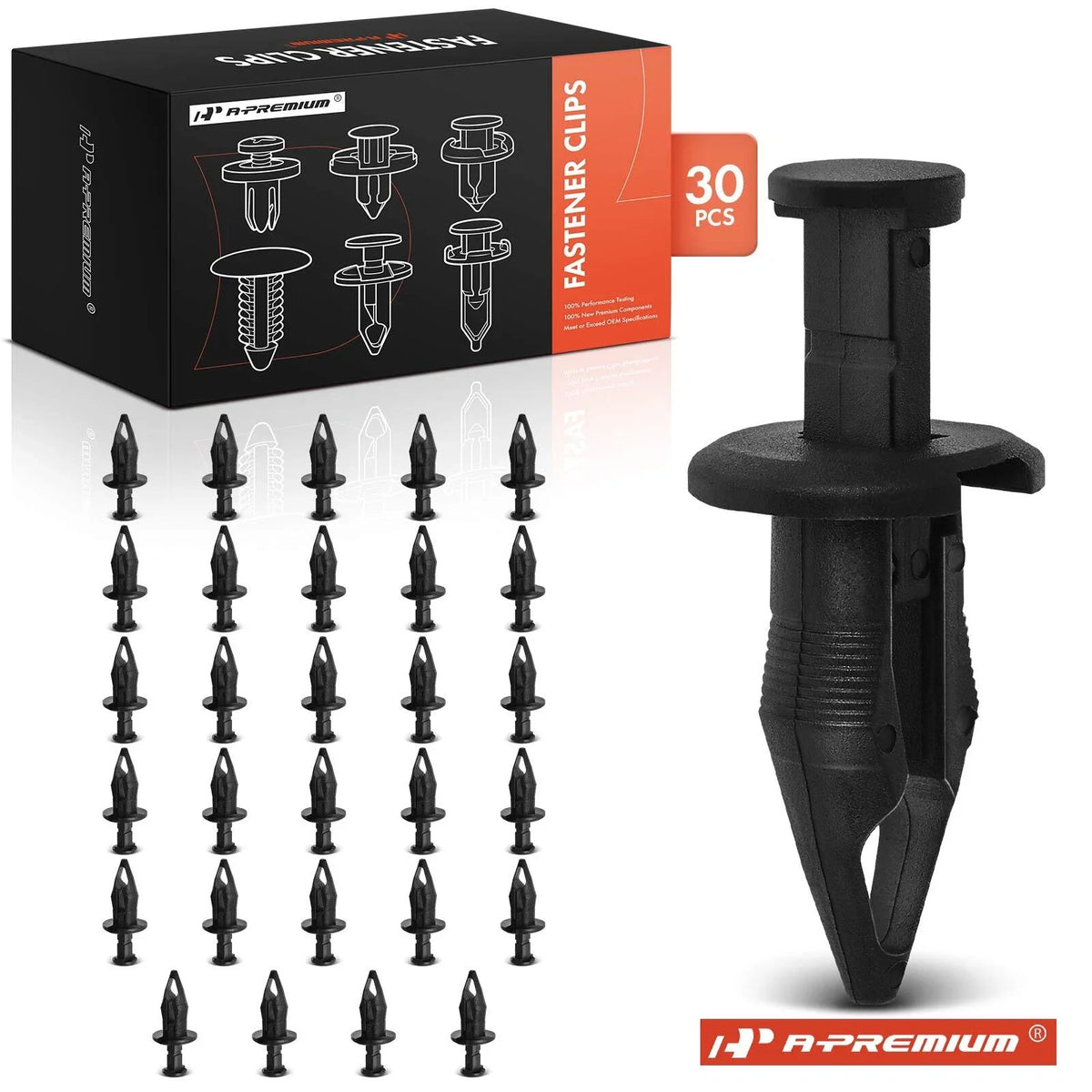 30x Bumper Cover Clip Push-Type for Buick