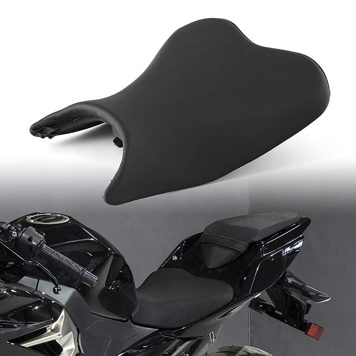 Black Front Seat for Driver - Kawasaki Ninja 400 (2019–2022)
