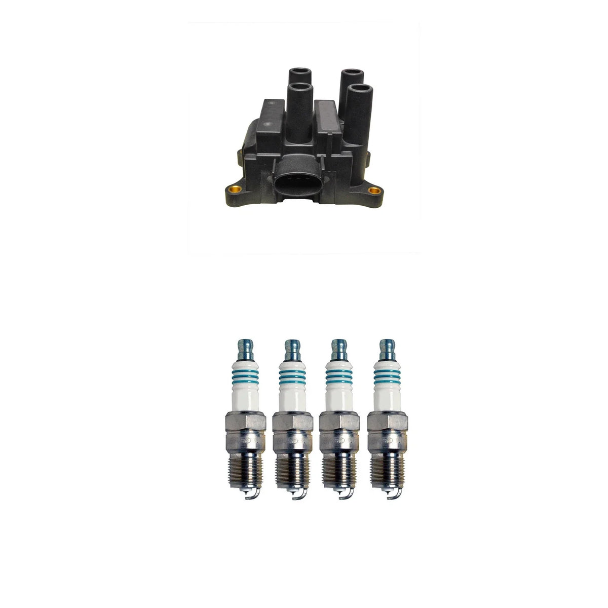 Denso Ignition Coil & 4 Iridium Spark Plugs Kit for Ford Focus (2012–2018)