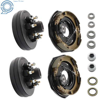 7000 lb Axle Trailer Hub Drum Kits with 12"x2" Electric Brakes (8 on 6.5")