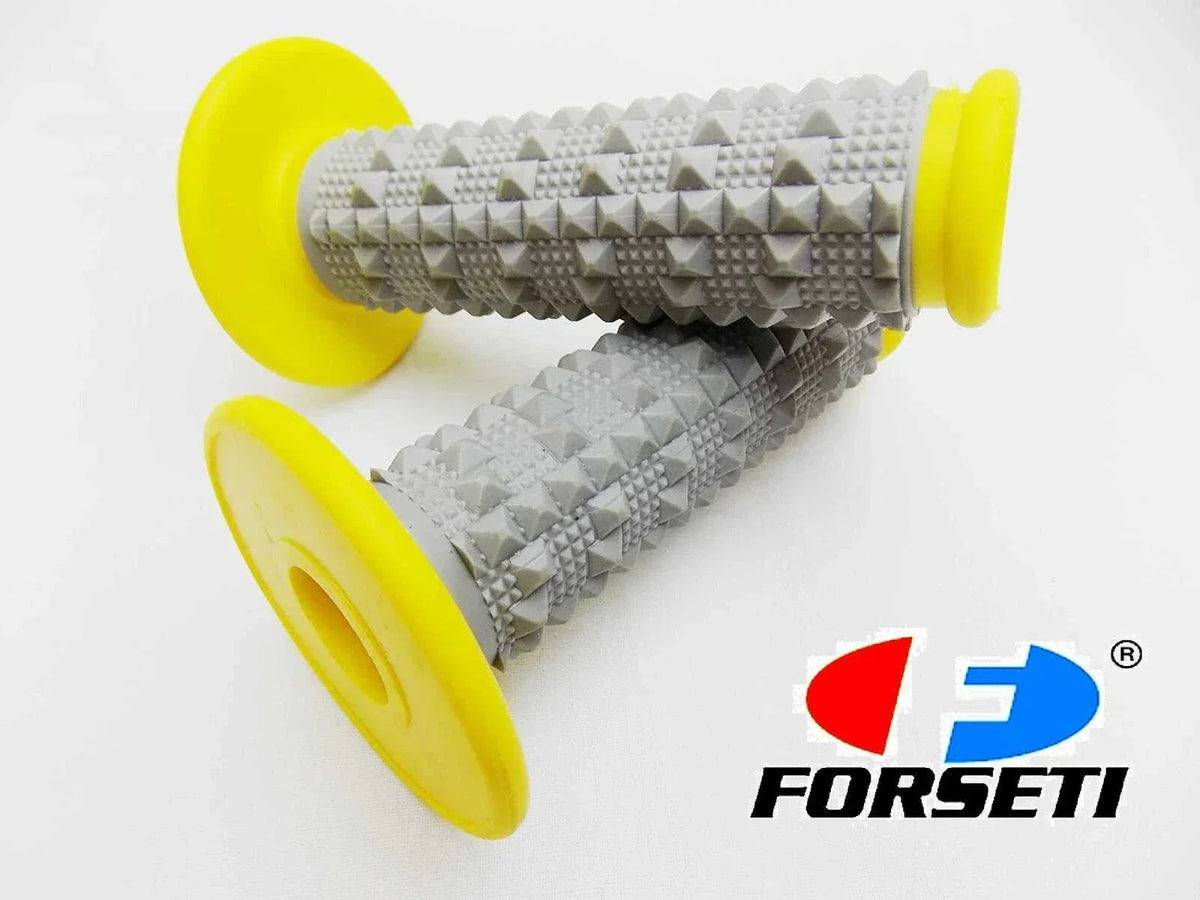 Top Handlebar Grip Set in Yellow Grey for Honda Enduro Trail MX