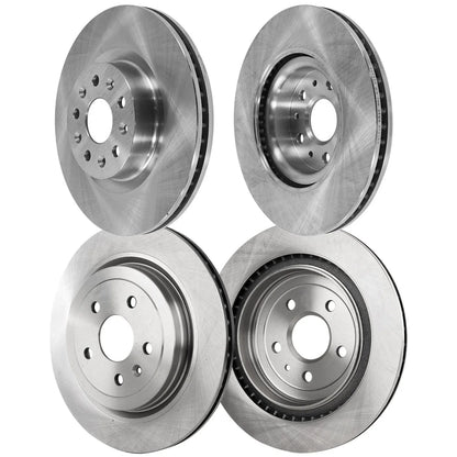 2014 Cadillac CTS Brake Disc Rotor Set - Front & Rear