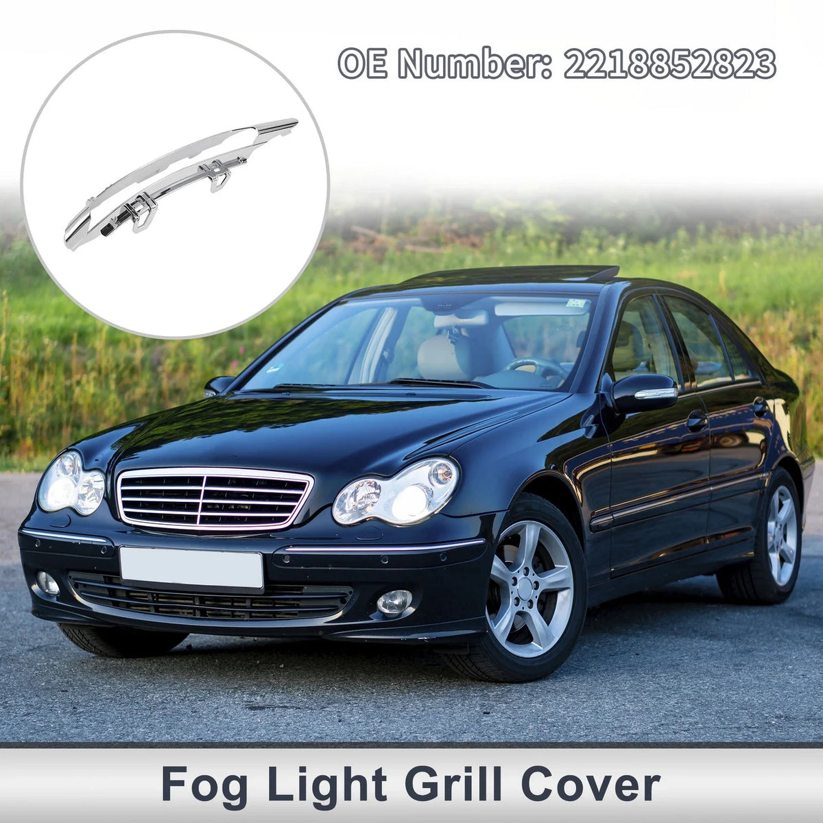 1 Pc Fog Light Grill for Mercedes Benz W221 (2010–2013) No. 2218852823