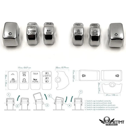 Chrome Hand Control Covers for 2011 Harley Davidson Softail