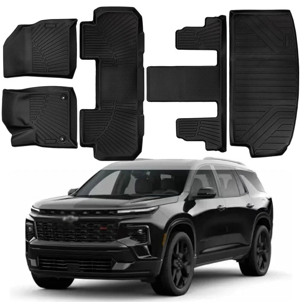 All Weather Floor Mats & Cargo Liner for Chevy Traverse 2018-2025