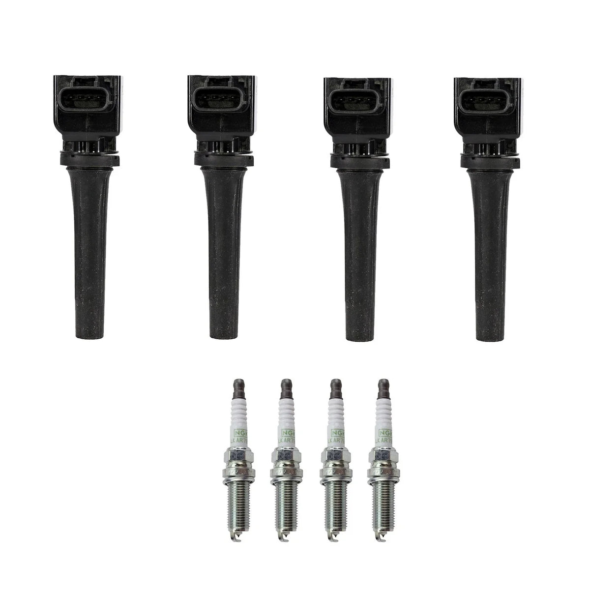Set of 4 Ignition Coils & NGK Platinum Spark Plugs for Mazda 3 6 CX-5 (2010–2020)