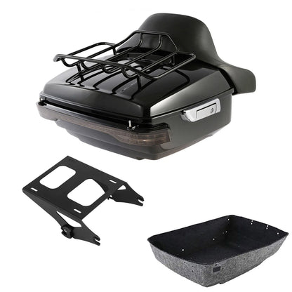 Backrest Pad Mount Rack Light for Touring Harley 2014-2026