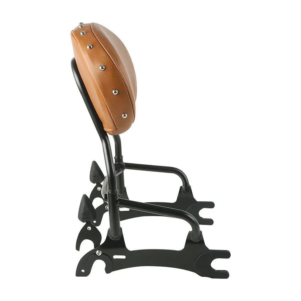 Sissy Bar Backrest Mounting Spools 12" Black for Indian Chieftain 2014-2022