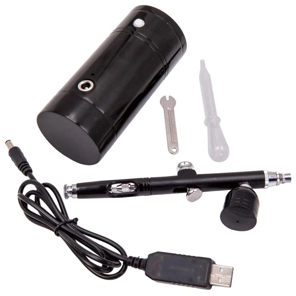 Airbrush Air Compressor Kit with 0.3mm Spray Gun