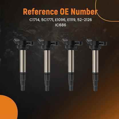 4X Ignition Coil Pack for Toyota Scion Lexus 1.8L (2008–2017) UF619