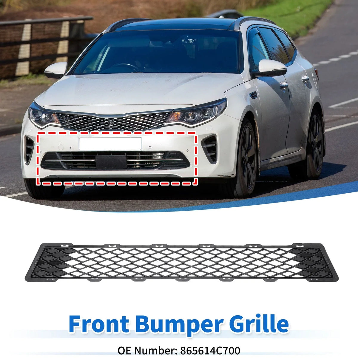 Lower Grille Front Bumper Grille for Kia Optima (2015) 1 Pcs
