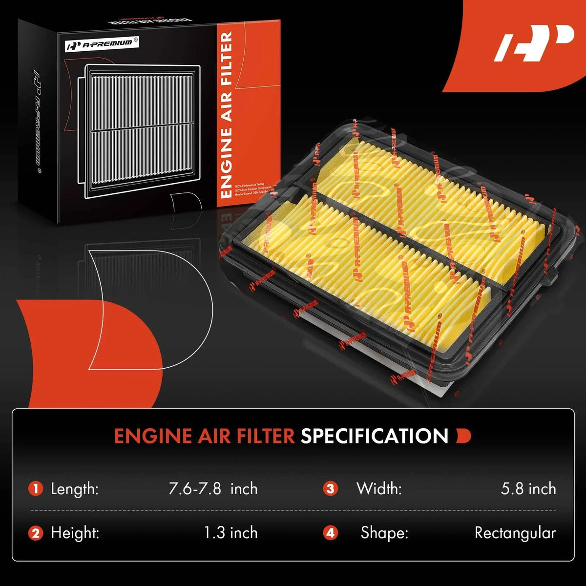 Air Filter for Nissan Kicks 2017-2024 and Versa 2020-2024 L4 1.6L Engine