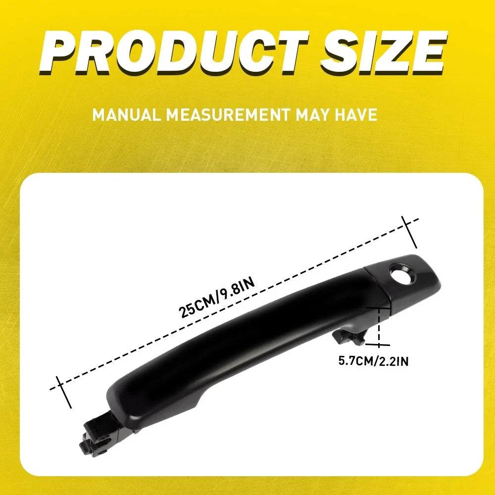 Smooth Black Door Handle for Nissan Frontier Front Driver Side